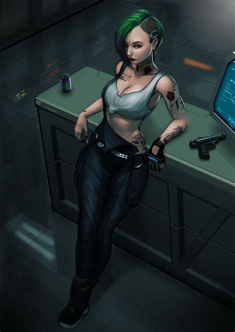 Judy Alvarez (Fan Art) by GreenFireArtist on DeviantArt | Cyberpunk girl, Cyberpunk character ...