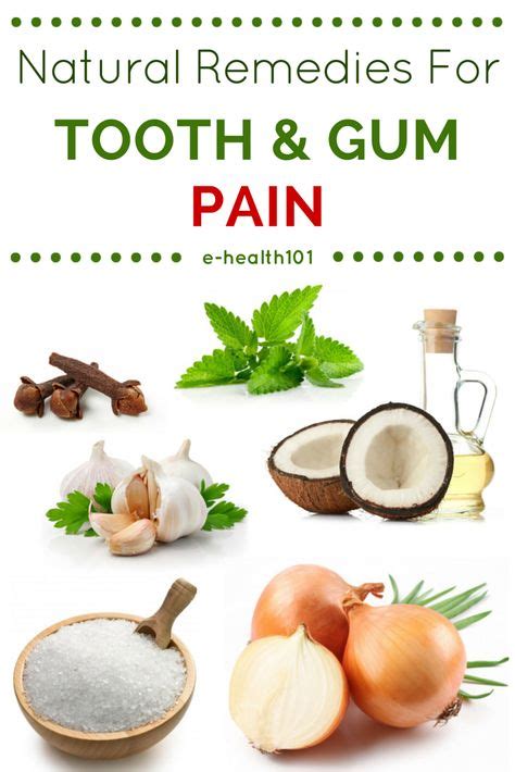 Natural Remedies For Tooth And Gum Pain - Try any one (or a cocktail ...