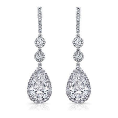 Pear Shape Dangle Earrings - CLASSIC COLLECTION - COLLECTIONS | Beautiful jewelry diamonds, Pink ...