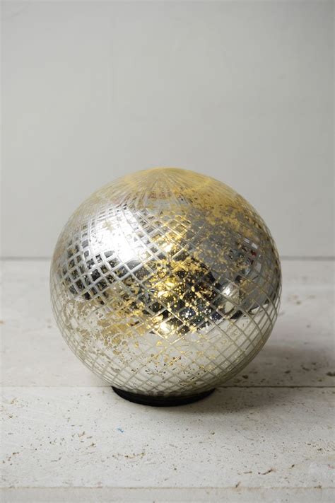 LED Mercury Glass Sphere 7.5" | Mercury glass, Vase with lights, Led ...