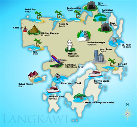 Langkawi Island Map