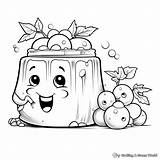 Jelly Jello Coloring Pudding Essen Ausmalbild Trinken Youtuber  sketch template
