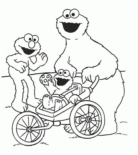 Elmo Christmas Coloring Pages - Coloring Home