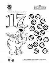 17 Number Coloring Clipart Worksheet Preschool Cliparts Printable  sketch template