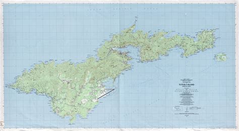 Large detailed topographical map of Tutuila Island American Samoa. Tutuila Island American Samoa ...