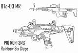 Trapper Rainbow Six Siege sketch template