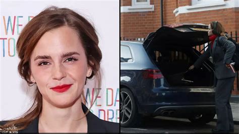 Emma Watson breaks social media silence to take p**s out of herself after £30,000 car was towed ...