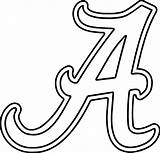 alabama clipart University Of A Text coloring Page  sketch template