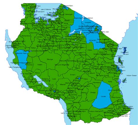 Mzee wa Mshitu: RAMANI YA TANZANIA KUONYESHA MAENEO VYAMA VILIKOPATA ...