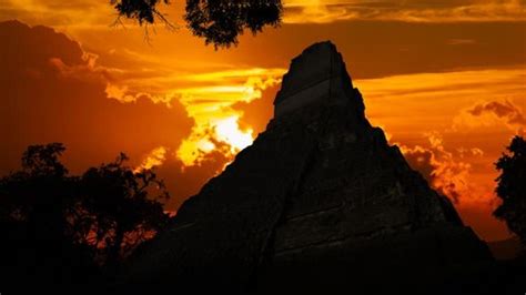 Tikal Sunset Ruin Ancient Pyramid Precolumbian Stock Footage Video (100 ...