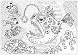 Ocean Habitat Coloring Page sketch template