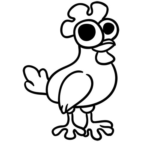 Learn how to draw a Chicken - EASY TO DRAW EVERYTHING