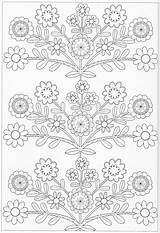 Scandinavian Coloring Book Pg 45  Free coloring Pages Embroidery sketch template