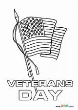 Veterans Day American flag  Coloring Pages For Kids sketch template