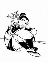 Free Printable Mulan Coloring Pages For Kids sketch template