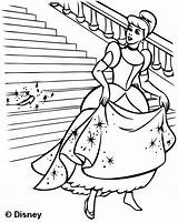 Princess Cinderella Coloring Pages Kids sketch template