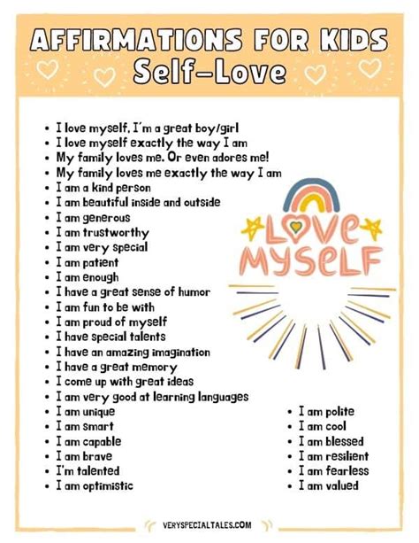 130+ Positive Affirmations for Kids (FREE Printable): A Powerful Tool ...