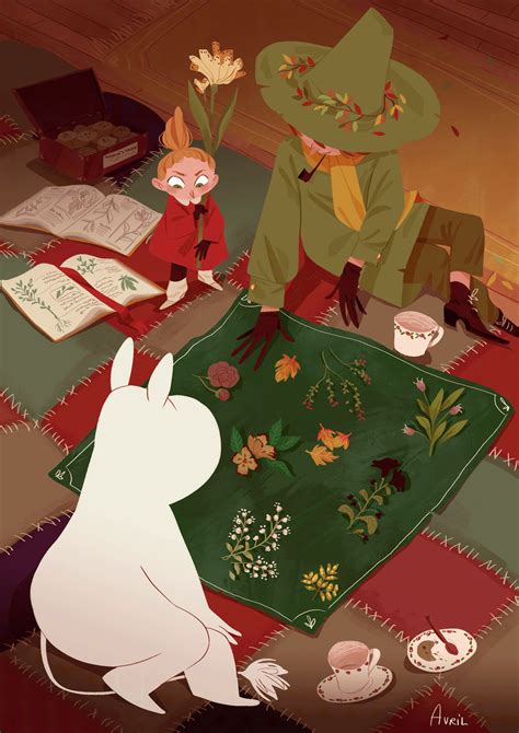 Cozy afternoon with magic plants of the Valley. Moomin Wallpaper, Les ...