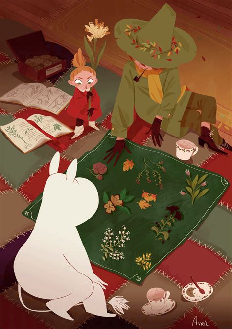 Cozy afternoon with magic plants of the Valley. Moomin Wallpaper, Les ...