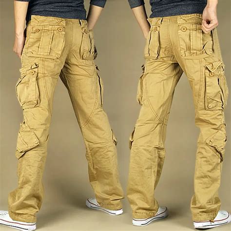 Pants Men's Cargo Pants Casual Multi Pocket Military Overalls Men ...