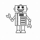 Free Printable Robot Coloring Pages For Kids sketch template
