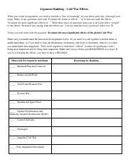 Kami Export - Haley Mcleland - Cold War Effects Argument Building.pdf - Argument Building - Cold ...