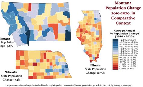 Montana population map Archives - GeoCurrents