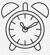 Alarm Clock Coloring Page  Circle Free Transparent PNG Clipart sketch template