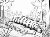 Millipede Coloring Adventure  Coloring Page sketch template