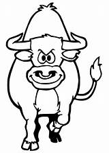 Ox Coloring Page sketch template