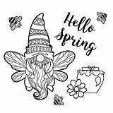 Gnome Coloring Pages  Free Printable sketch template