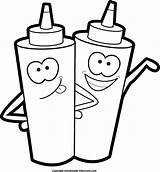 Ketchup Coloring Pages sketch template