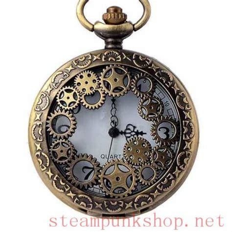 Steampunk Skeleton Gearing Pocket Watch - Steampunk Shop