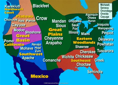 Printable Map Of Native American Regions - Printable US Maps