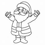 Premium Vector  Smiling Santa Claus Coloring Page sketch template