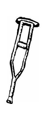 Crutches Coloring Pages sketch template