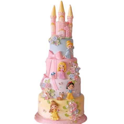 Disney Princesses Castle Cake 6