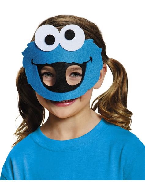 Disguise Costumes Childs Blue Cookie Monster Sesame Street Half Mask Costume Accessory - Walmart.com