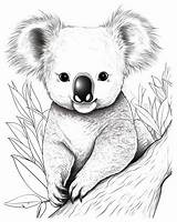 Koala Coloring Pages sketch template