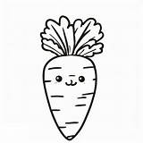 Coloring Pages Carrot sketch template