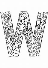 Alphabet Letter W Coloring Pages sketch template