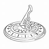 Sundial Coloring Pages sketch template