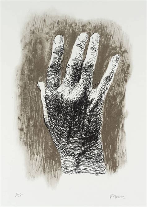 Image detail for -Henry Moore OM, CH, ‘The Artists Hand I’ 1979 Janet H onto Drawings of Hands ...