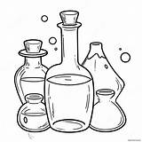 Colorful Potions Coloring Page 21523 17456 sketch template