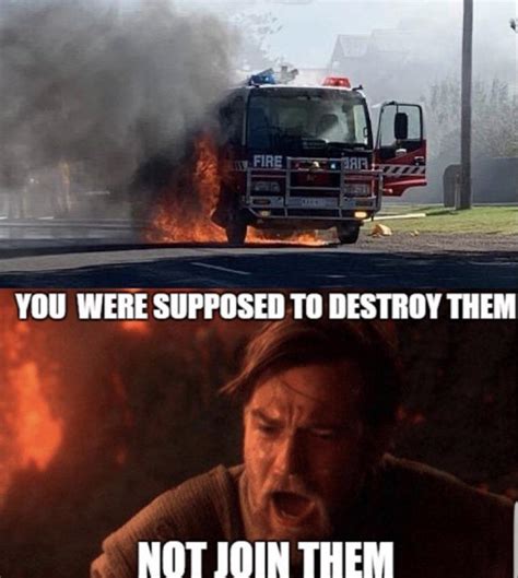 I mean the firetruck does say fire on it : r/memes