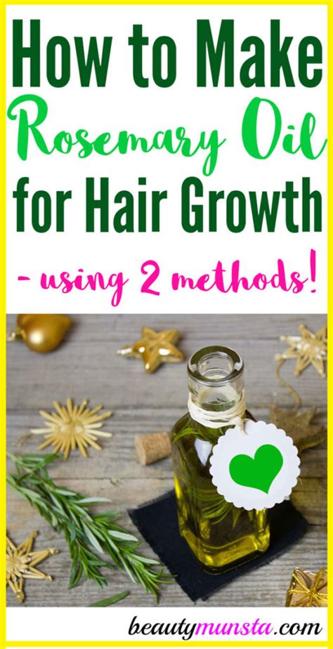 How to Make Rosemary Oil for Hair Growth & How to Apply It Effectively - beautymunsta - free ...