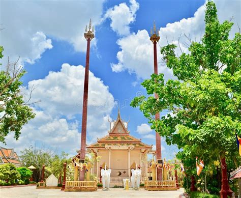 Public Khmer Temple in Cambodian Style, Takeo, Cambodia Editorial Image ...