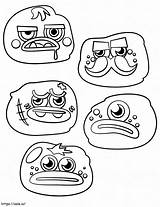 Moshi Monsters Glumps coloring Page sketch template
