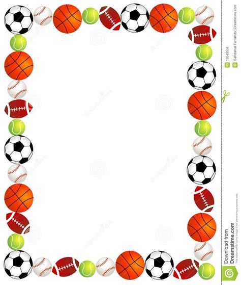 sport balls border / frame | Clipart Panda - Free Clipart Images