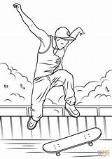 Skateboard Jump coloring Page  Free Printable Coloring Pages sketch template